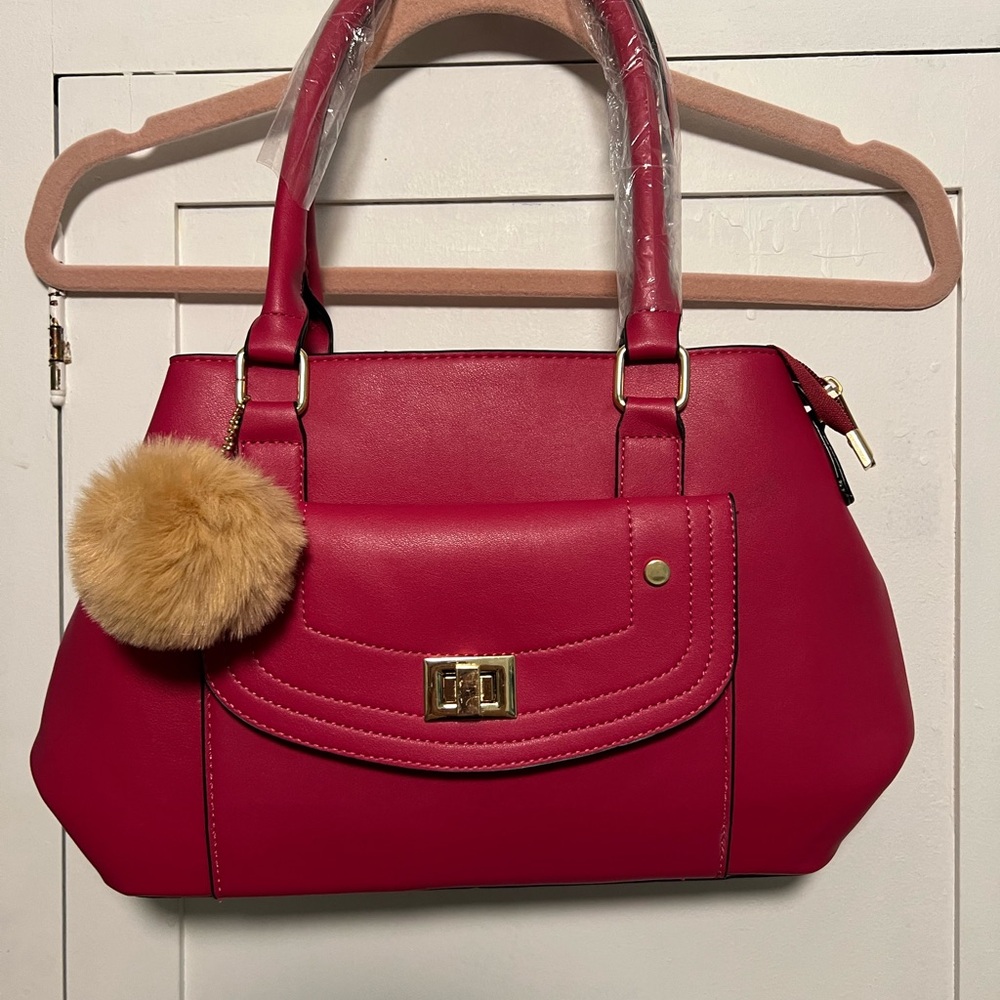 Boutique brand, vegan leather purse.